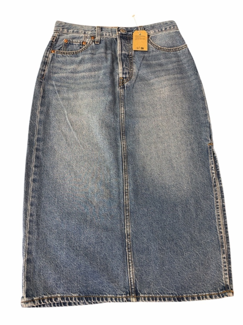 Levi’s Denim Skirt with side slit size 26 NWT